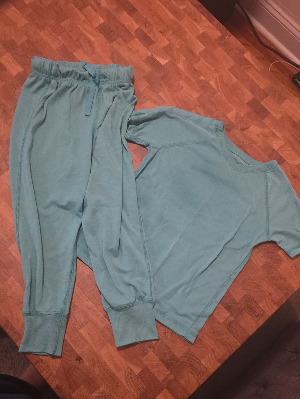 Cat & Jack Aqua Track Pants & Joggers Set With Snap Top